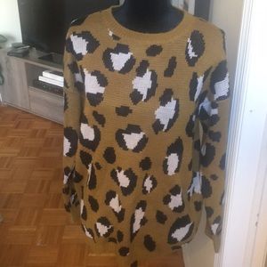 Leopard print sweater